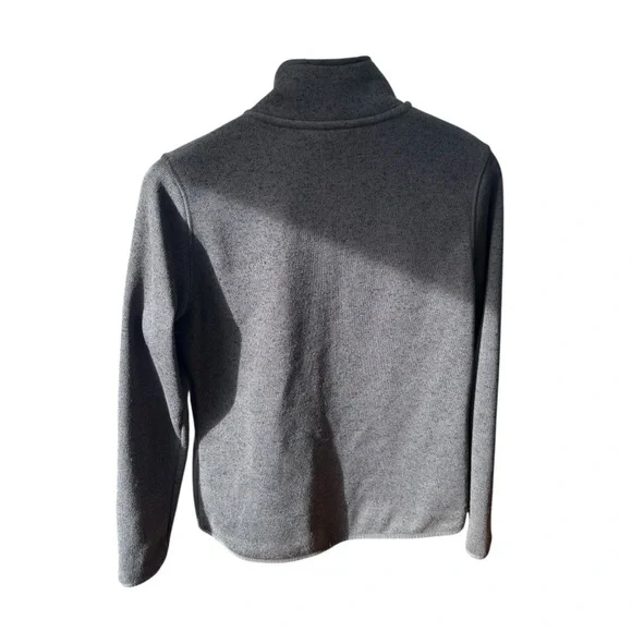 Eddie Bauer Women’s M Fleece Jacket Charcoal w/Black Design & Pockets - Picture 4 of 8